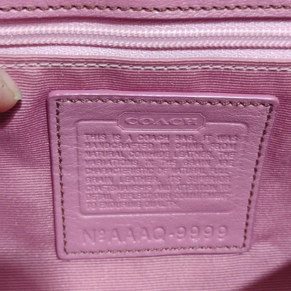 RARE! Auth Coach Y2K 90's Vintage Legacy 🩷 Pink Suede Small Satchel - Picture 12 of 16